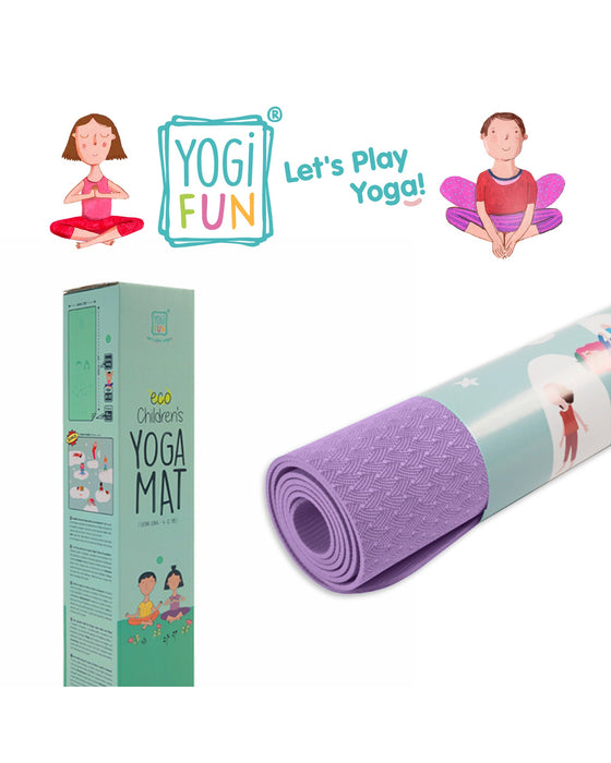 Yogi Fun Kids Yoga Deluxe Eco Mat Purple