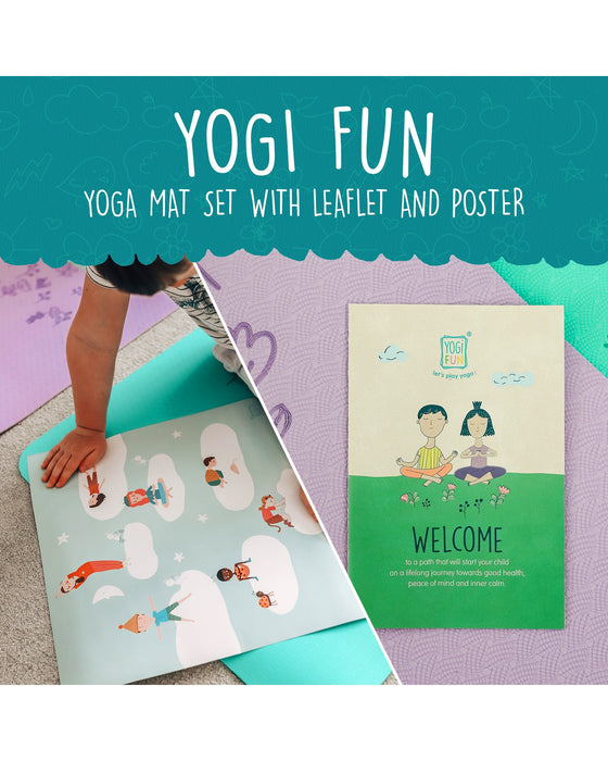 Yogi Fun Kids Yoga Deluxe Eco Mat Purple