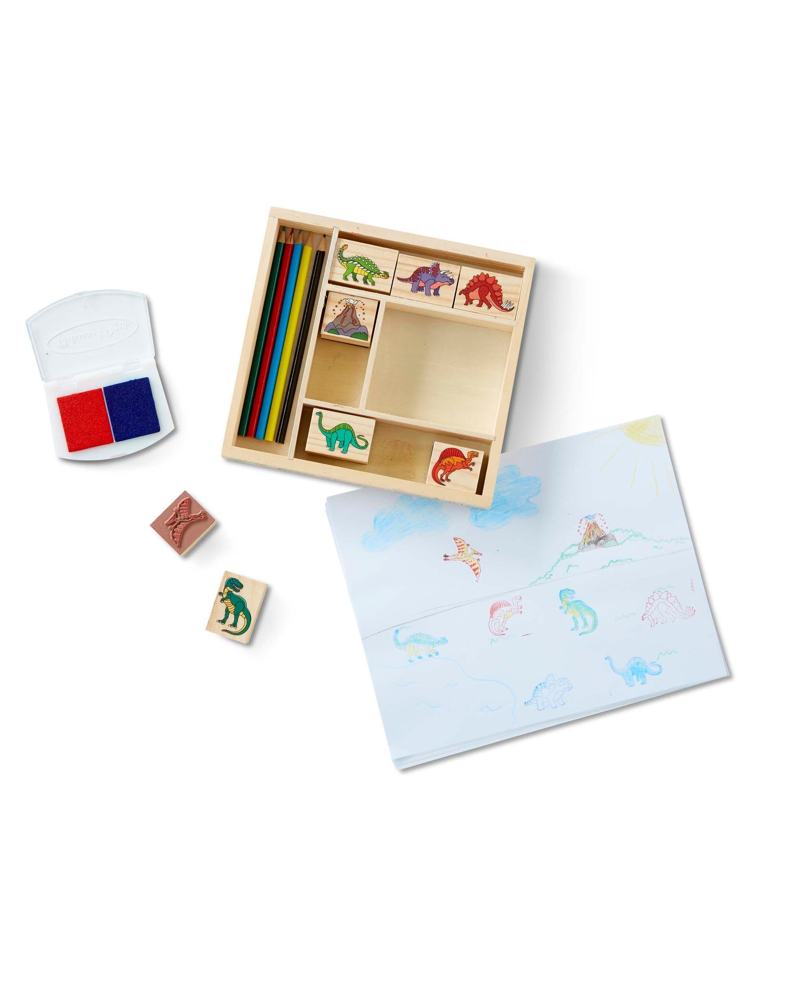 Melissa Doug Dinosaur Stamp Set