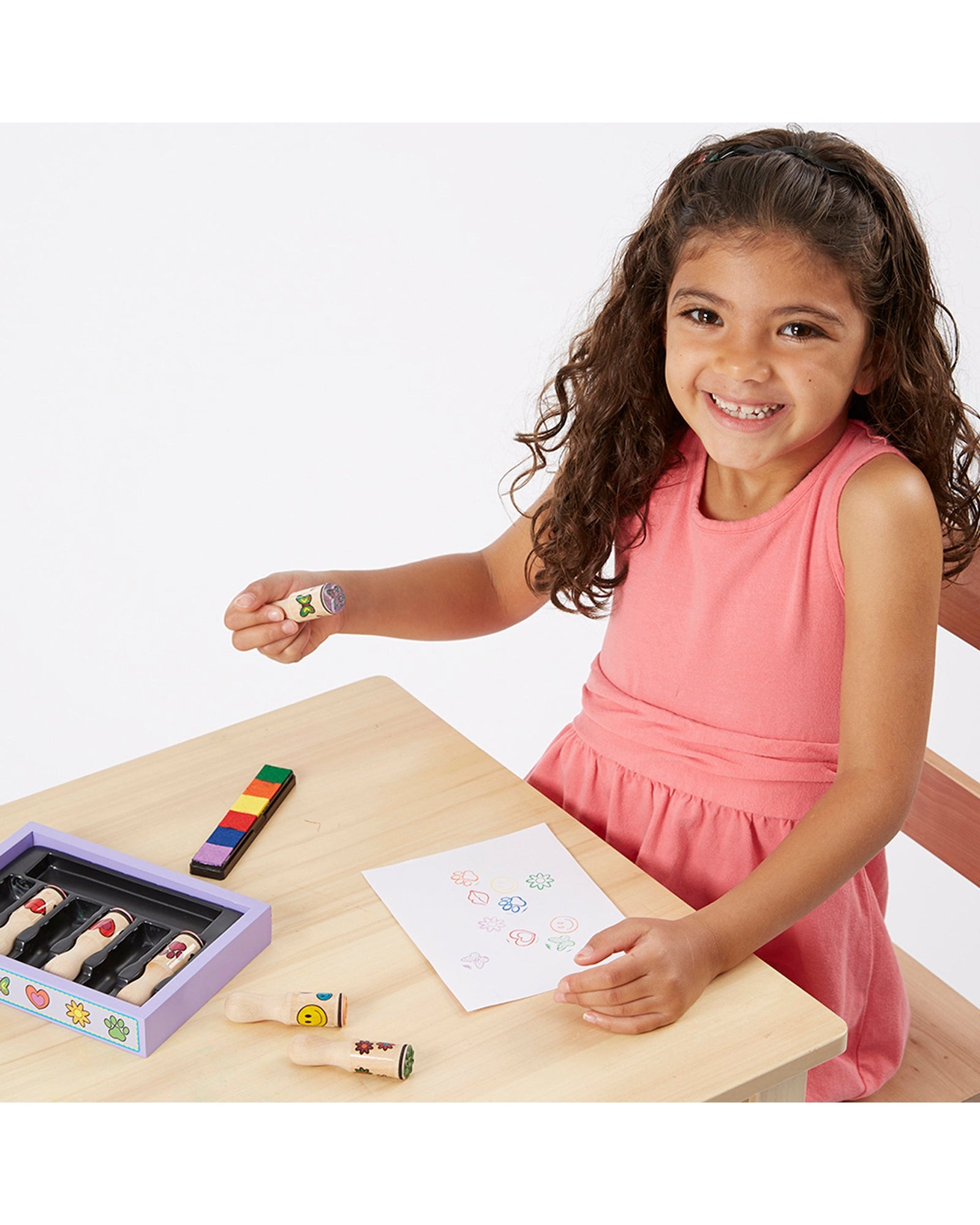 Melissa Doug Happy Handle Stamp Set