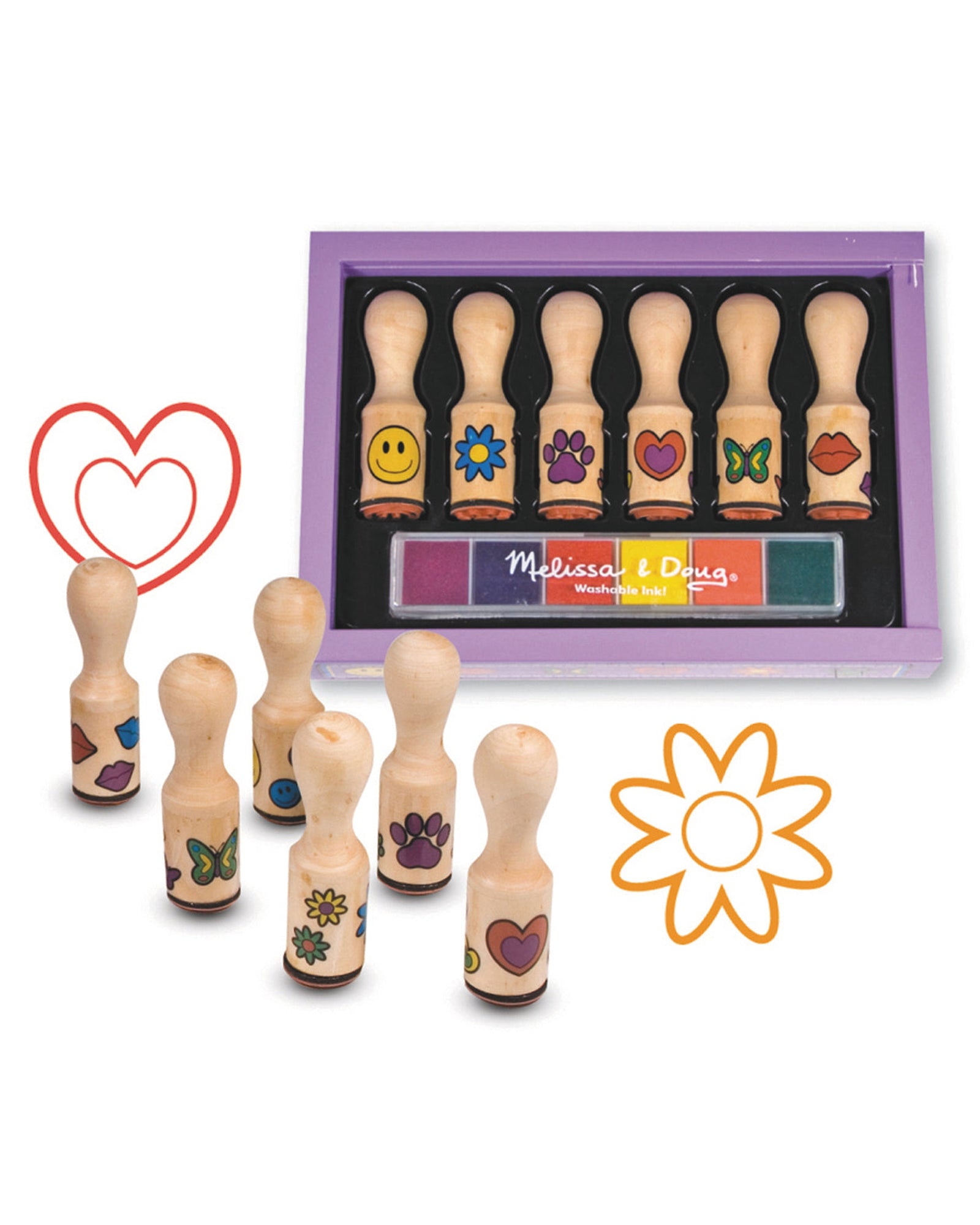Melissa Doug Happy Handle Stamp Set