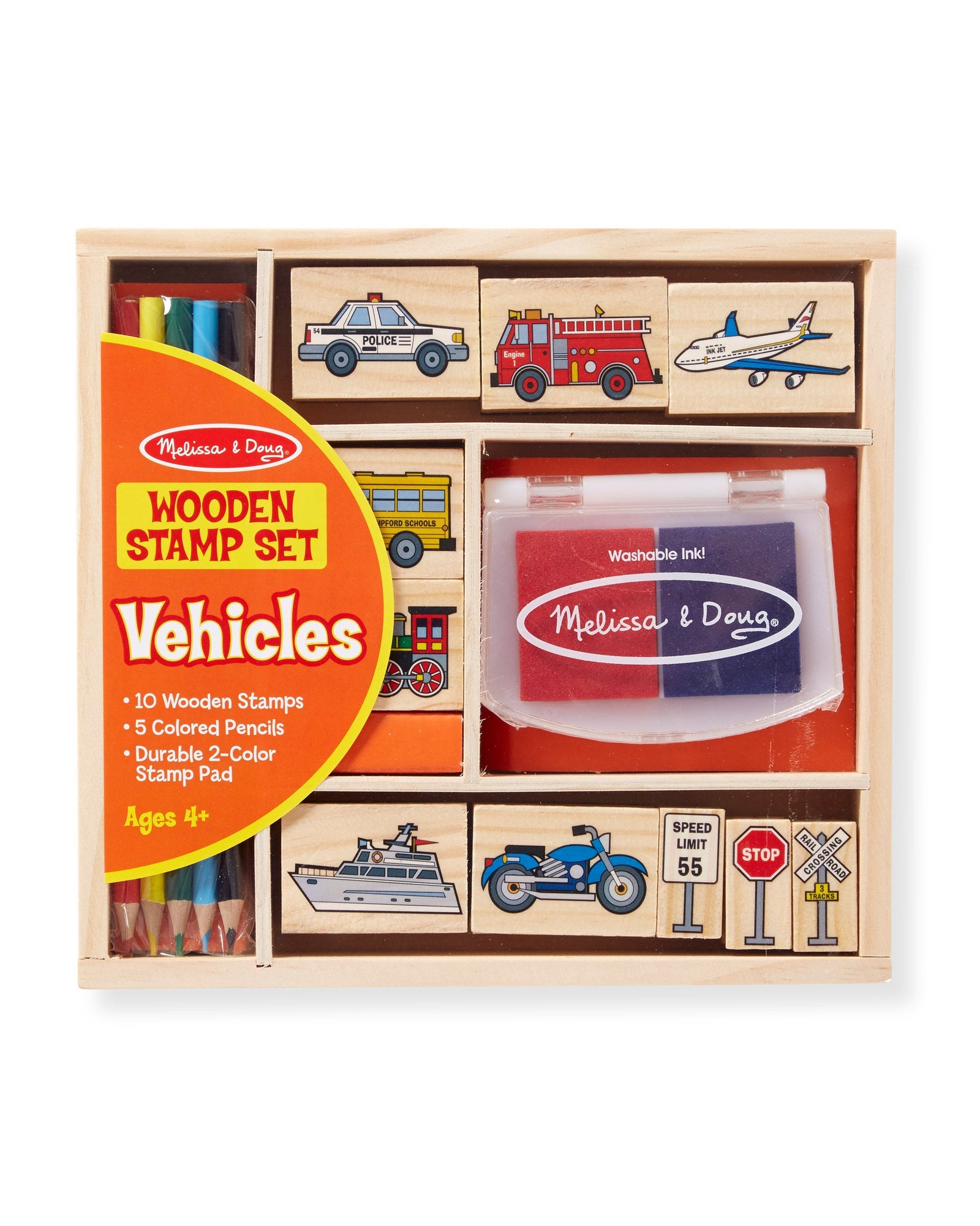 Melissa & Doug Wooden Stamp Set