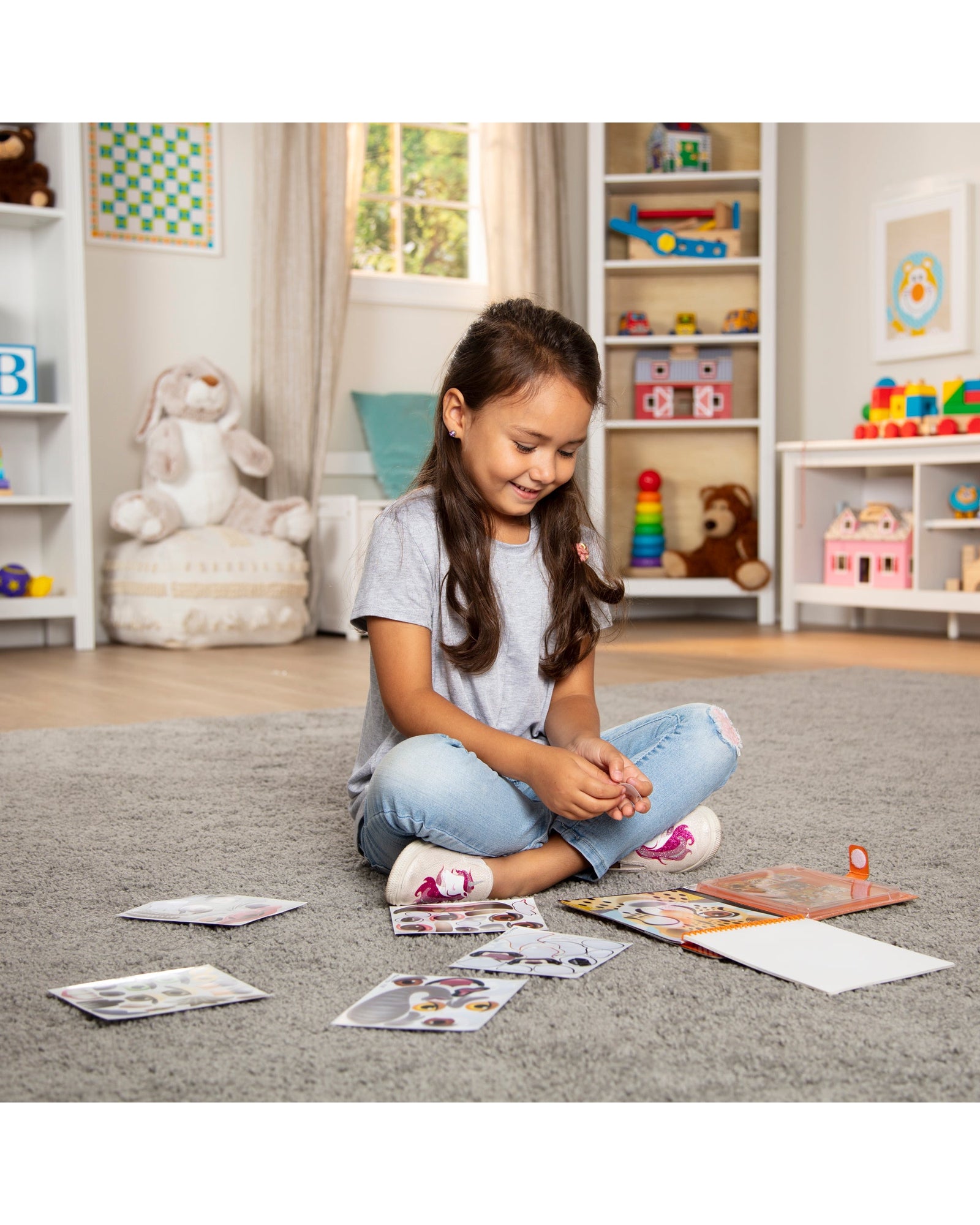 Melissa Doug On The Go Reusable Stickers Safari