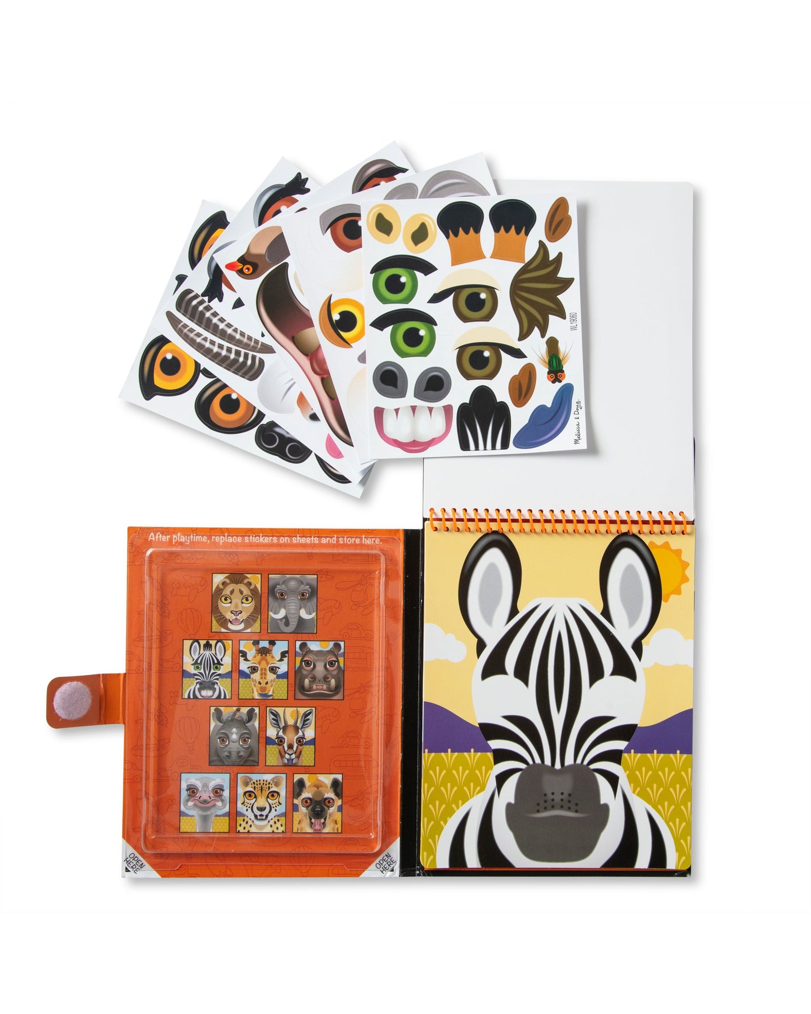 Melissa Doug On The Go Reusable Stickers Safari