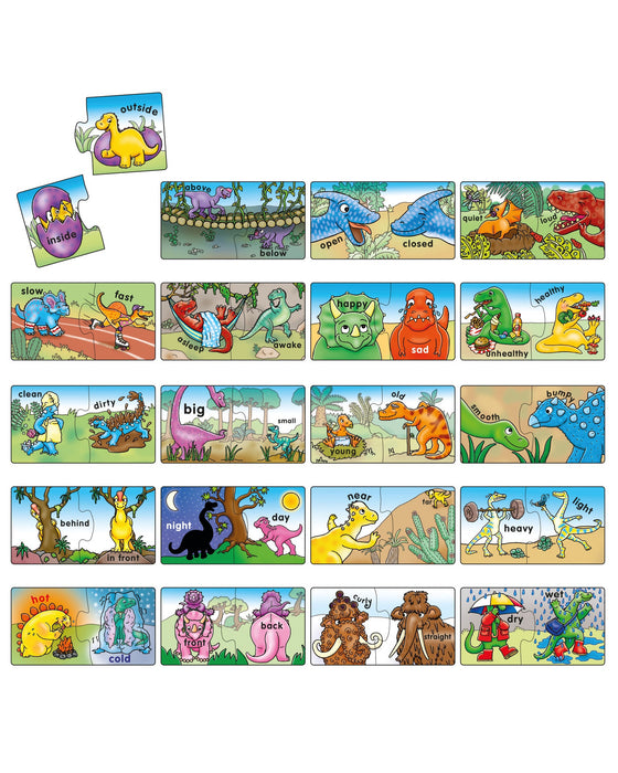 Orchard Jigsaw Dino Opposites 20 x 2 pc