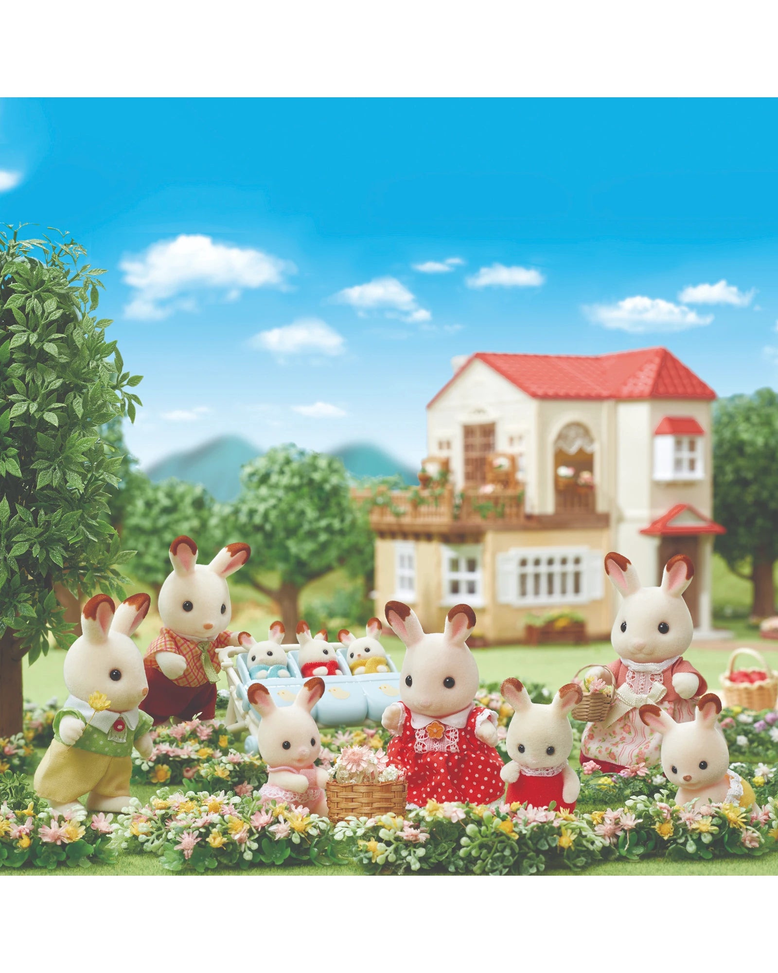Sylvanian Families Chocolate Rabbit Family
