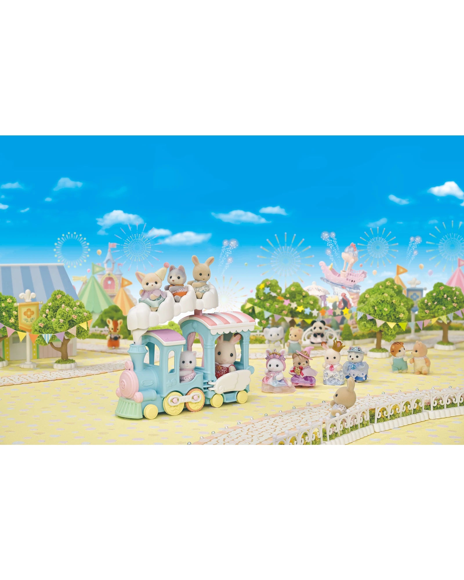 Sylvanian Families Floating Cloud Rainbow Train