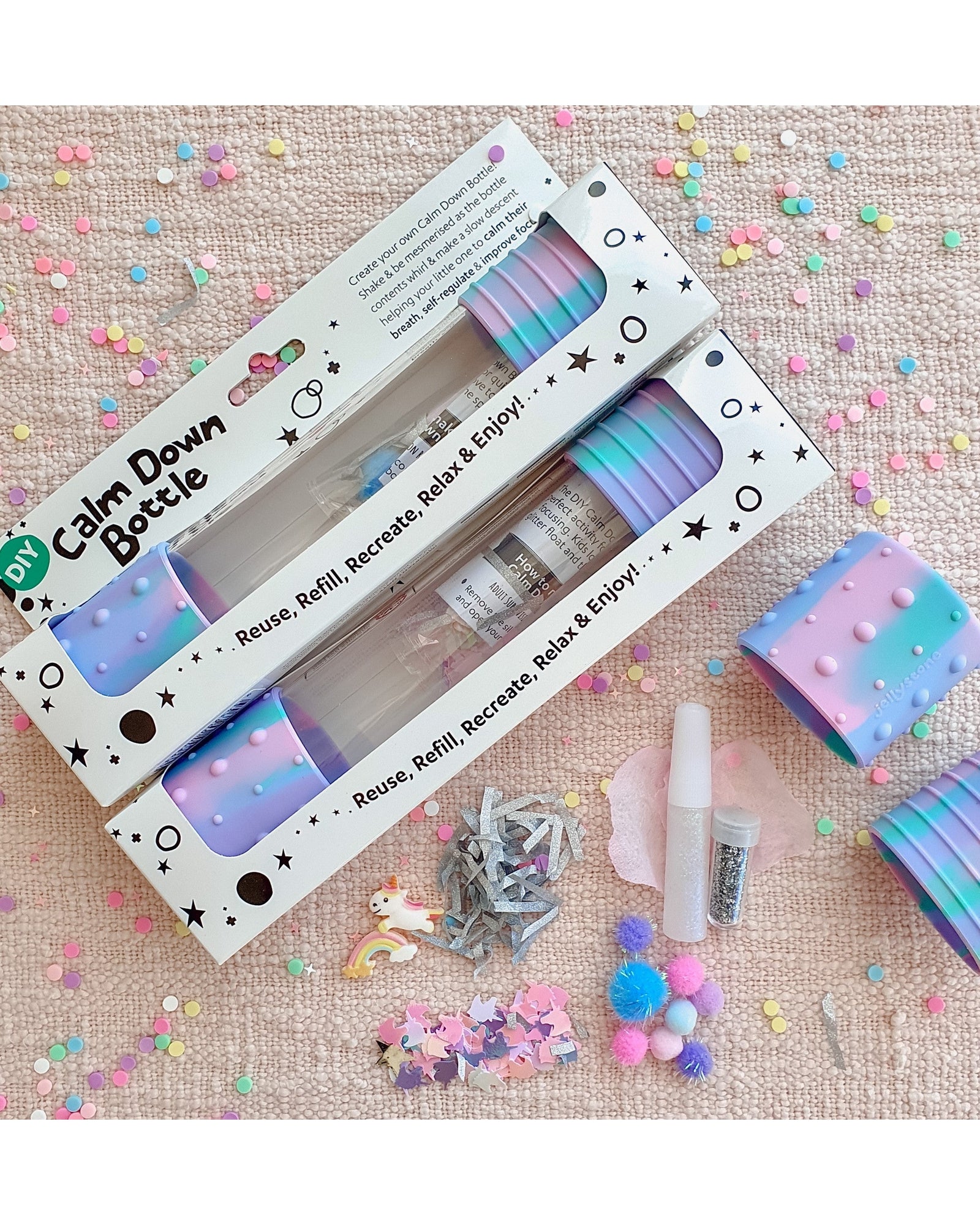 Jellystone Calm Down Bottle Unicorn – Kidstuff